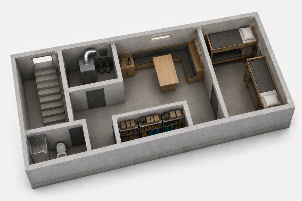 Prefab schuilkelder onder een huis laten plaatsen